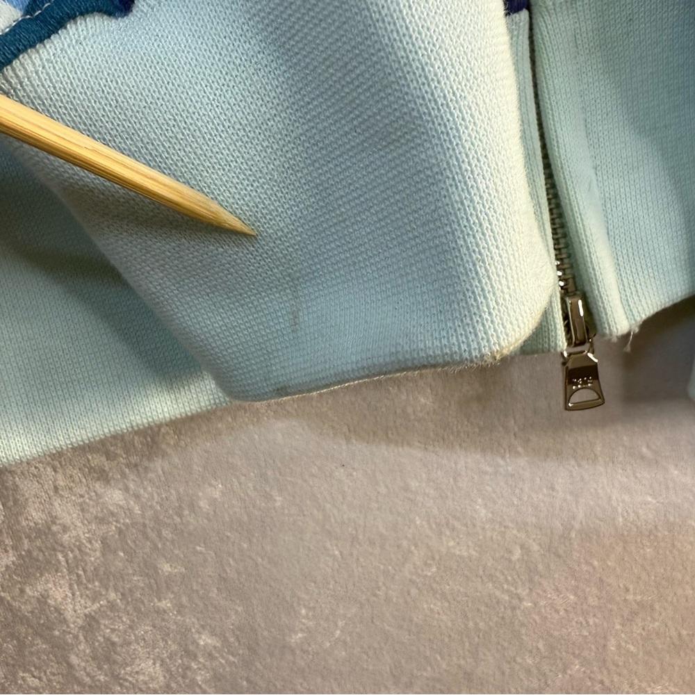 Bape Blue Camo Shark Zip Up Sweater - Picture 6 of 11